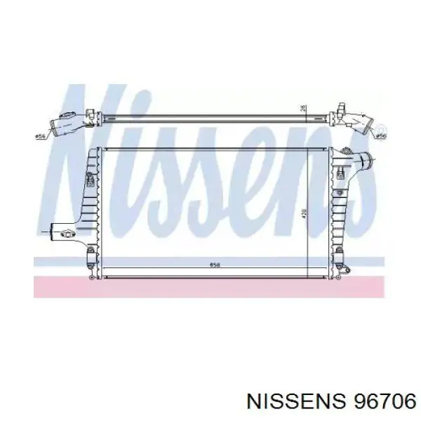 Система охолодження наддувочного повітря Nissens 96706 ціна, від 101.35 USD