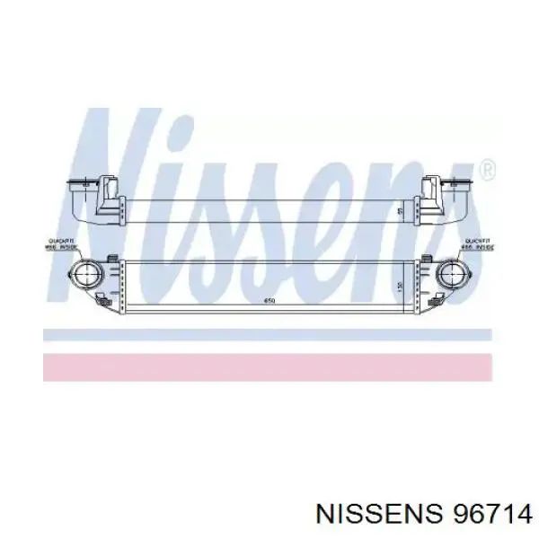 96714 Nissens радіатор интеркуллера