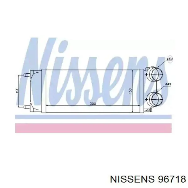 96718 Nissens радіатор интеркуллера
