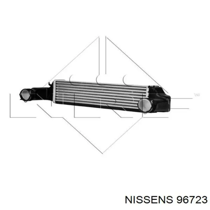 Купити 96723 Nissens Радіатор интеркуллера