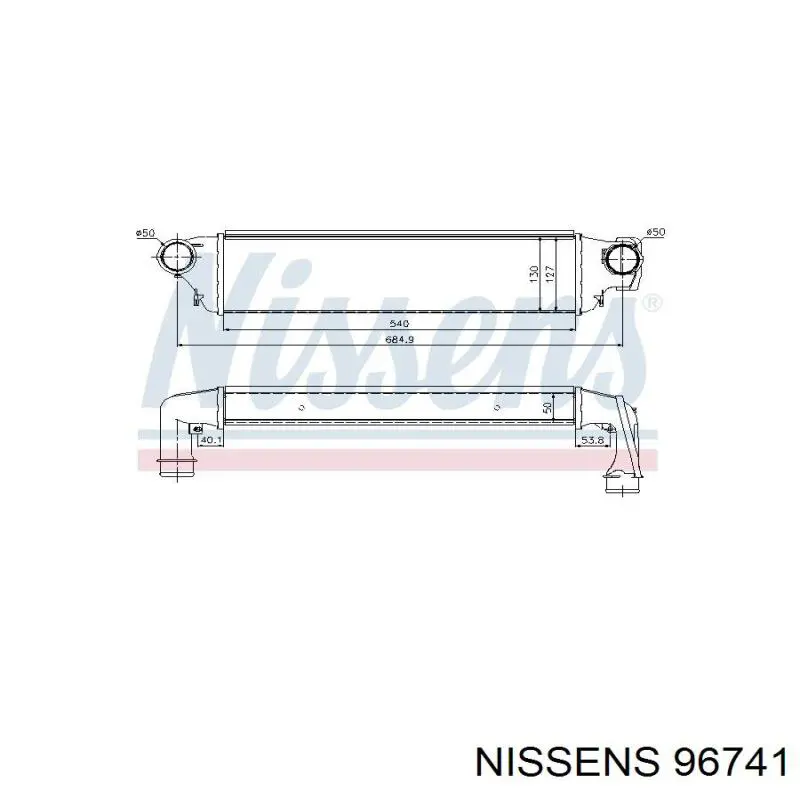 Система охолодження наддувочного повітря Nissens 96741 ціна, від 93.09 USD