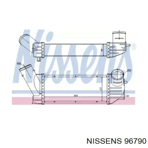 96790 Nissens радіатор интеркуллера