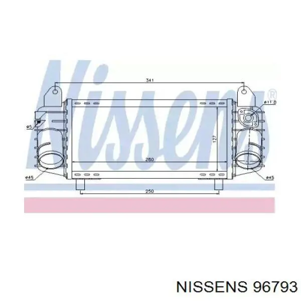 Система охолодження наддувочного повітря Nissens 96793 ціна, від 61.18 USD