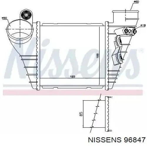 96847 Nissens радіатор интеркуллера