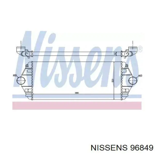 96849 Nissens радіатор интеркуллера