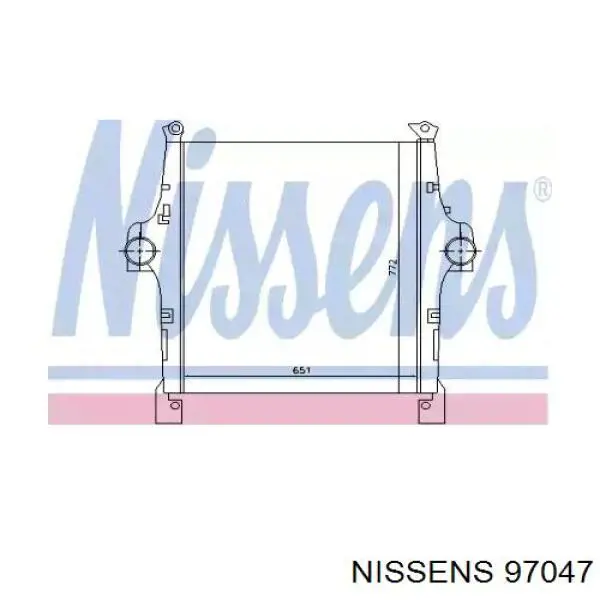 Система охолодження наддувочного повітря Nissens 97047 ціна, від 570.75 USD