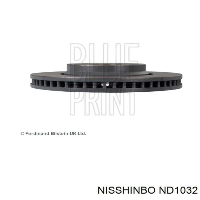 ND1032 Nisshinbo Гальмо дискове переднє