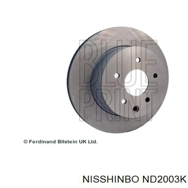 Диск гальмівний задній Nisshinbo ND2003K