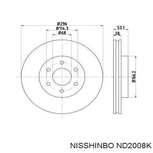 Диск переднього гальма Ferodo DDF3061C ціна, від 63.82 USD