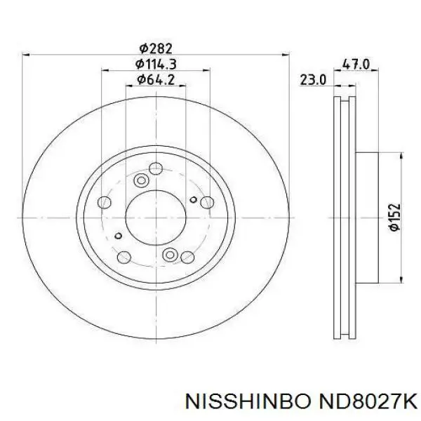 Диск переднього гальма Honda 45251SDCA00 ціна, від 42.87 USD