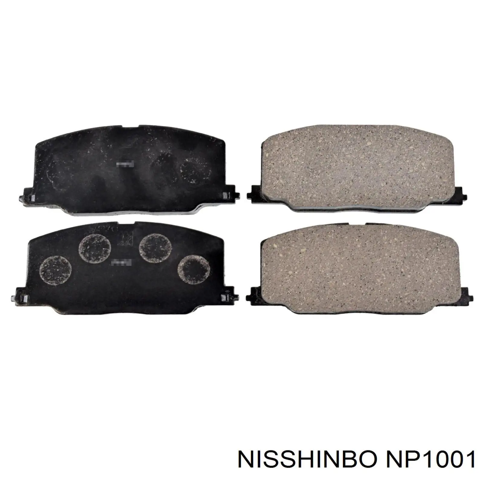 NP1001 Nisshinbo колодки гальмівні передні, дискові