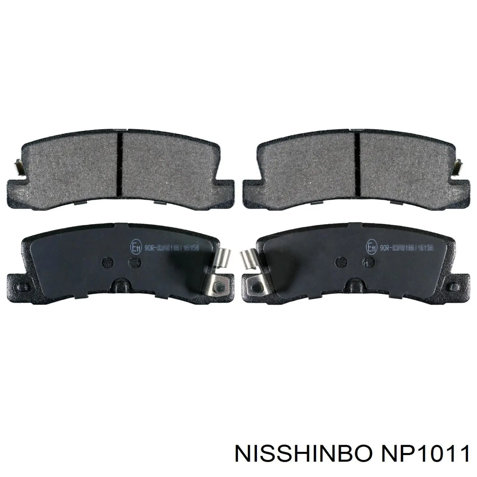 Задні гальмівні колодки Nisshinbo NP1011 ціна, від 15.20 USD