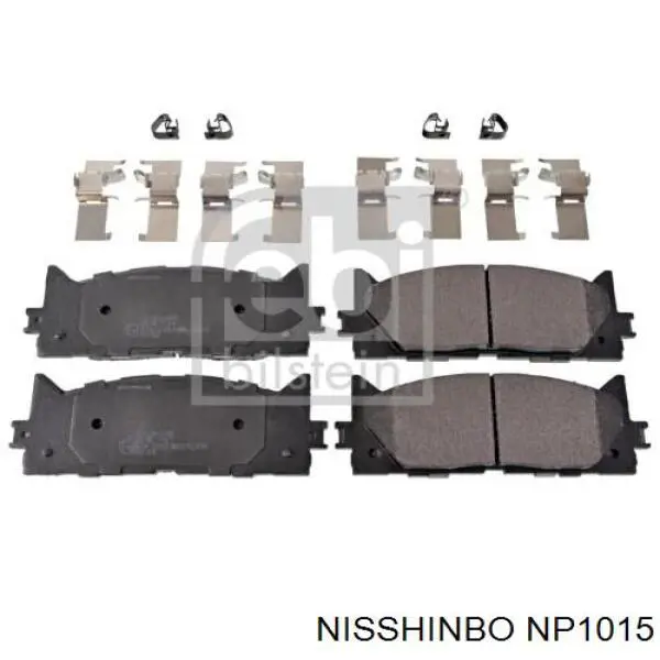 NP1015 Nisshinbo Передні гальмівні колодки
