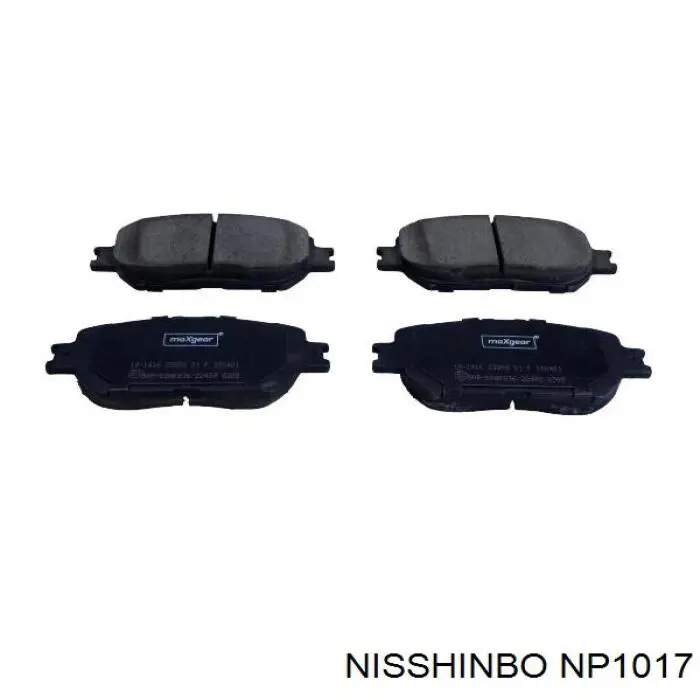 Купити NP1017 Nisshinbo Колодки гальмівні передні, дискові