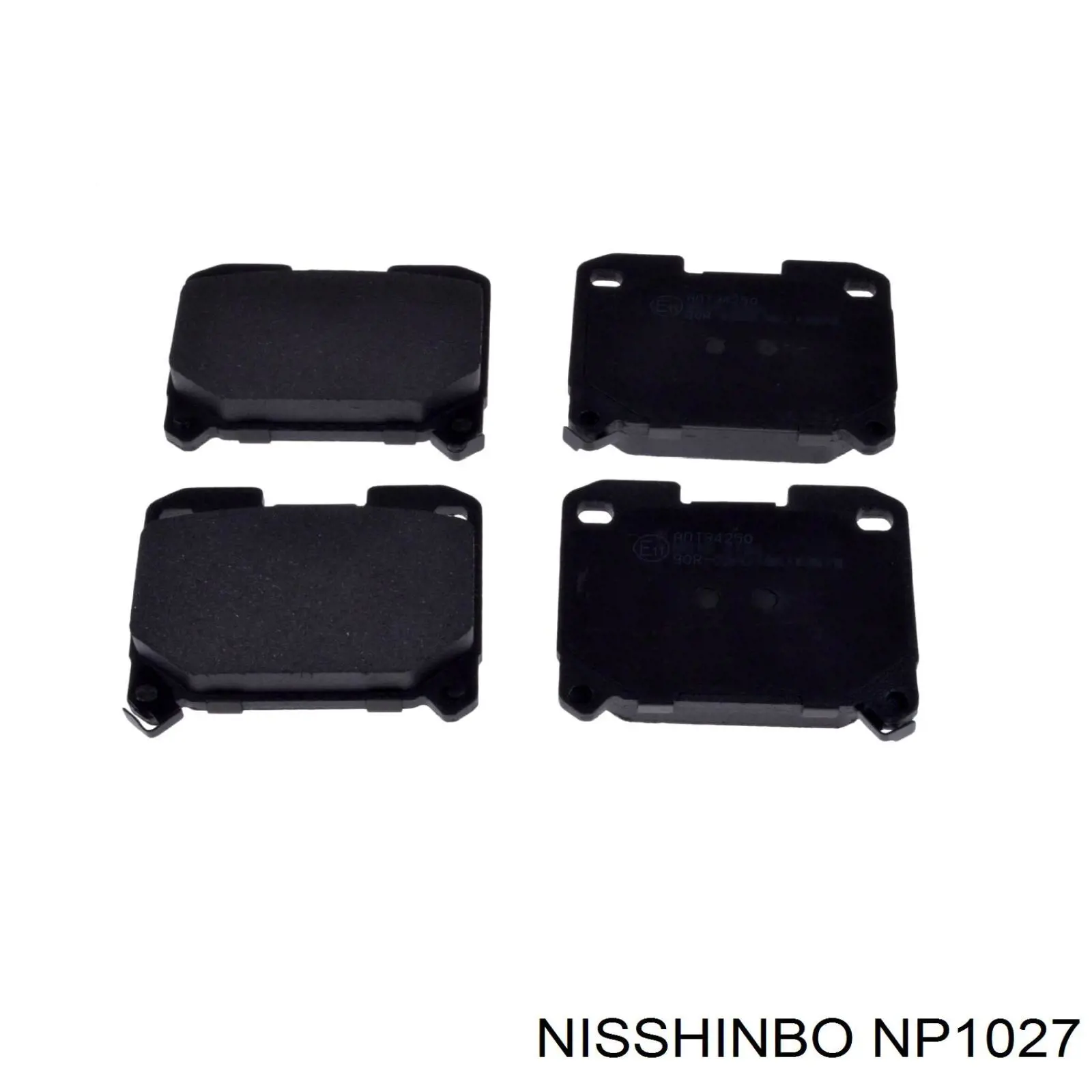 NP1027 Nisshinbo колодки гальмові задні, дискові