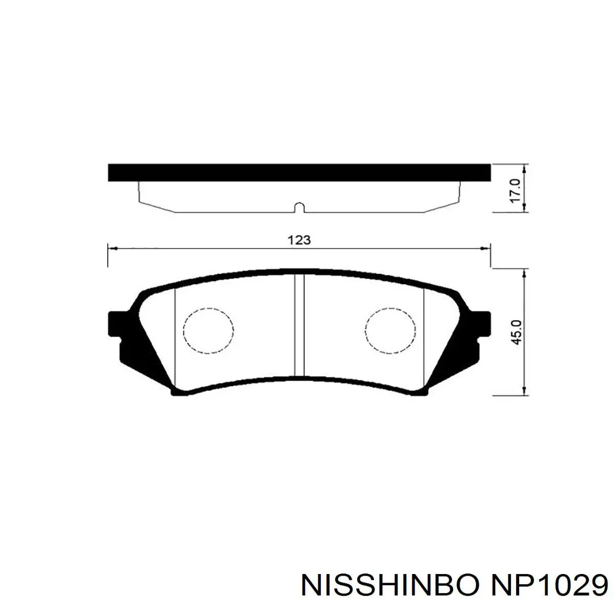 Купити NP1029 Nisshinbo Задні колодки