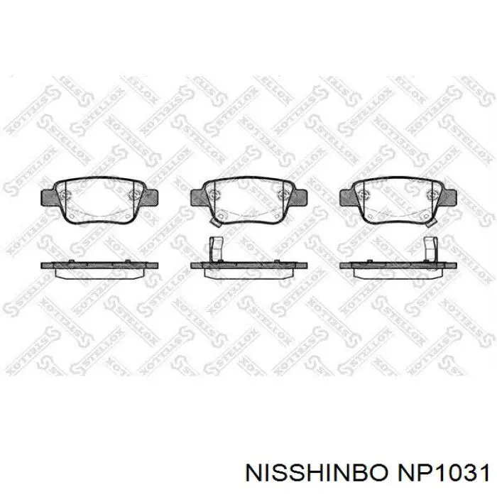 Купити NP1031 Nisshinbo Задні колодки