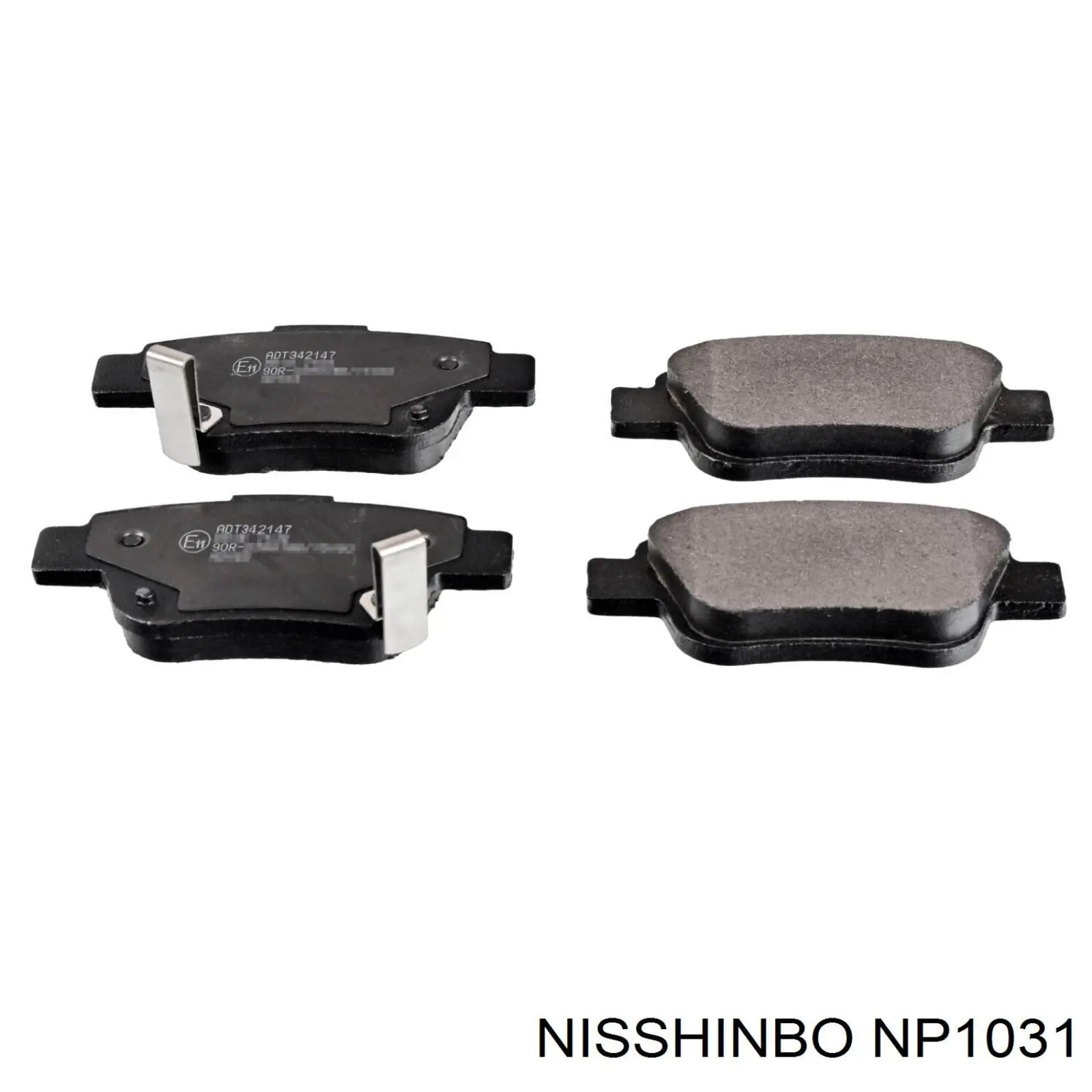 Задні гальмівні колодки Nisshinbo NP1031 ціна, від 15.82 USD