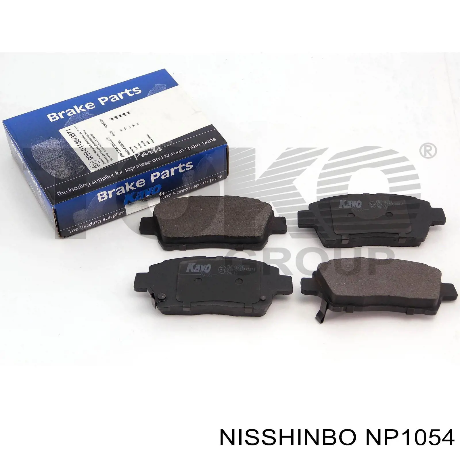 NP1054 Nisshinbo Передні гальмівні колодки