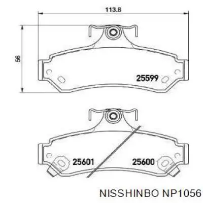 Колодки гальмові задні, дискові V9118B038 Peugeot/Citroen