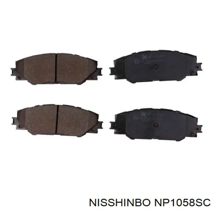 NP1058SC Nisshinbo Передні гальмівні колодки