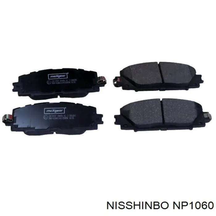 NP1060 Nisshinbo колодки гальмівні передні, дискові
