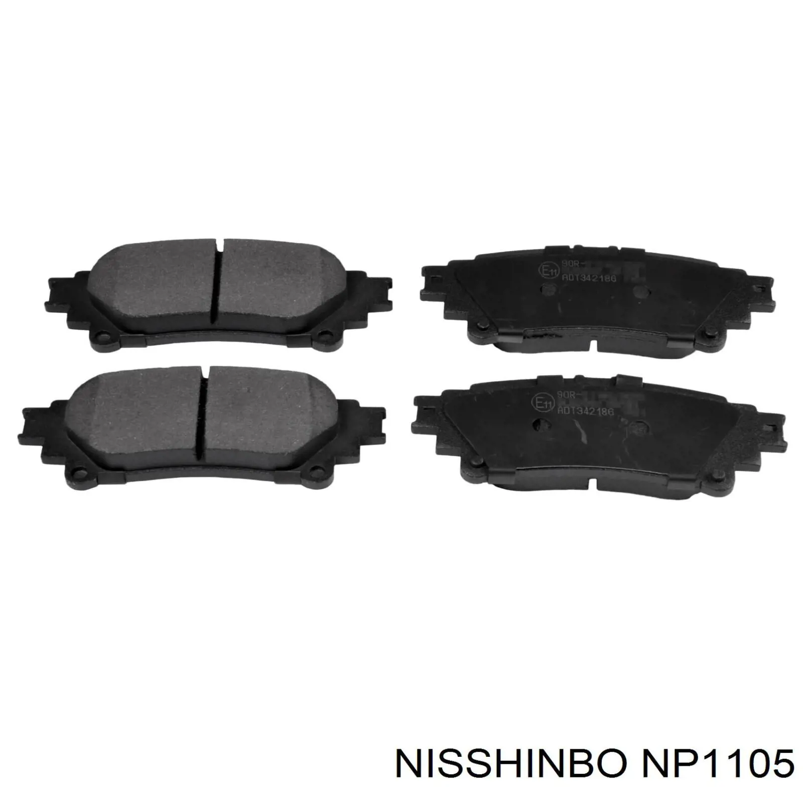 Задні гальмівні колодки Nisshinbo NP1105 ціна, від 20.04 USD