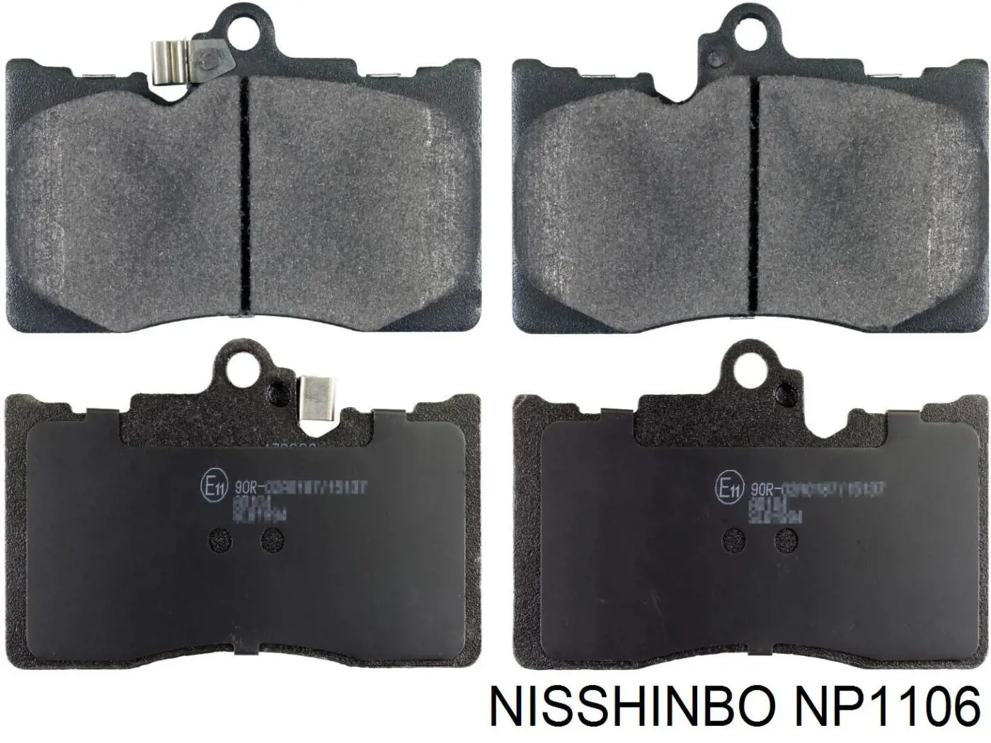 Гальмівні колодки Nisshinbo NP1106 ціна, від 34.21 USD