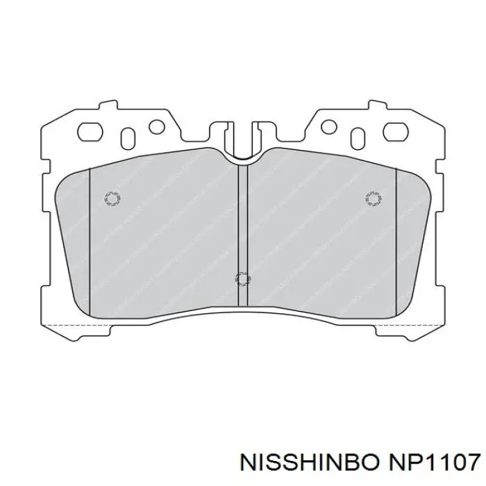 NP1107 Nisshinbo Передні гальмівні колодки