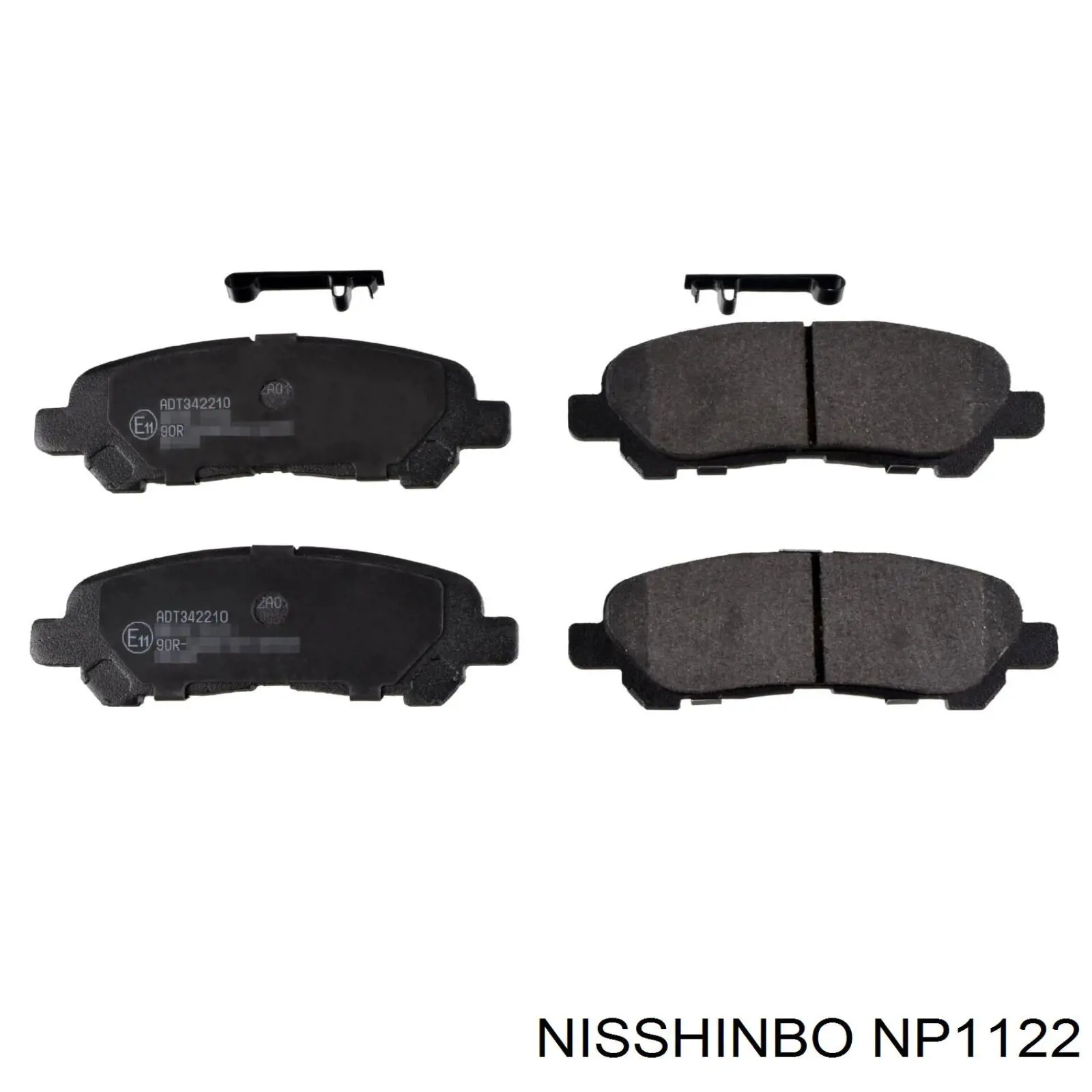 Задні гальмівні колодки Nisshinbo NP1122 ціна, від 30.42 USD