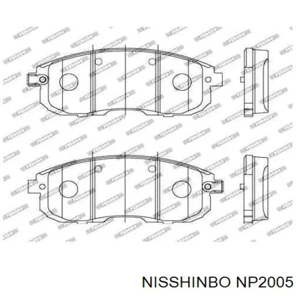 Гальмівні колодки Nisshinbo NP2005 ціна, від 28.94 USD