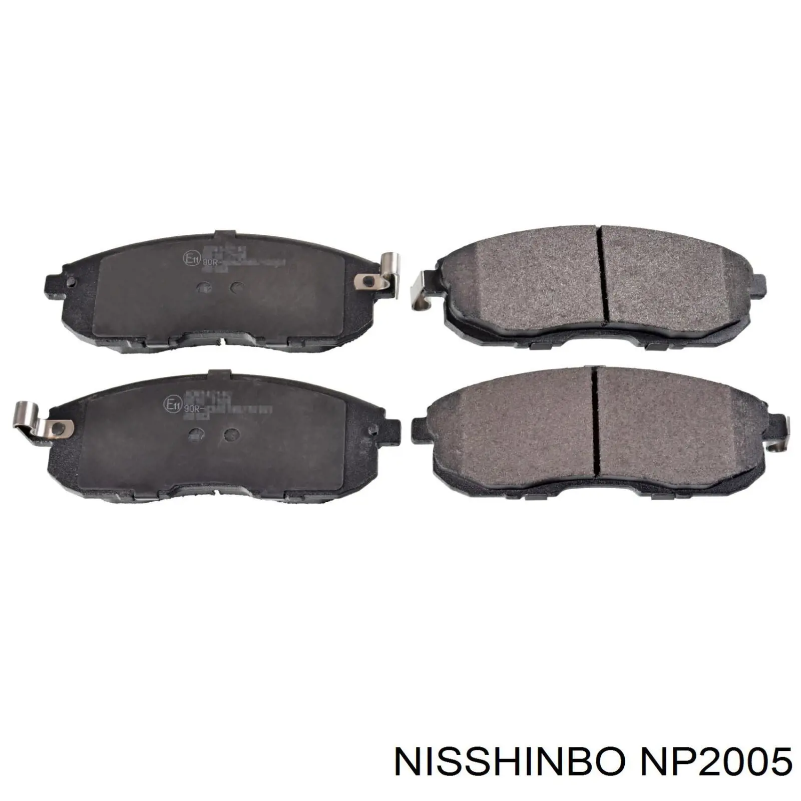 NP2005 Nisshinbo колодки гальмівні передні, дискові
