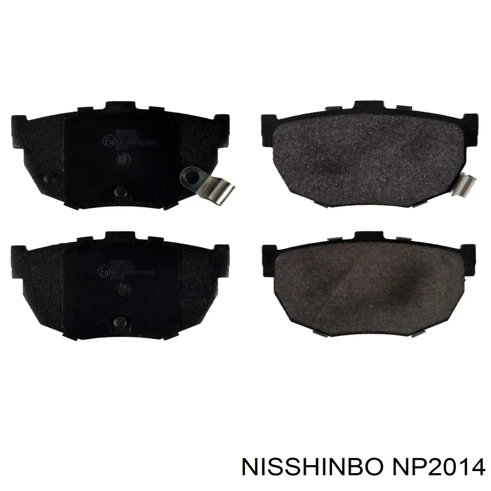 Задні гальмівні колодки Nisshinbo NP2014 ціна, від 13.60 USD