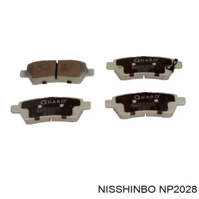 Задні гальмівні колодки Nisshinbo NP2028 ціна, від 17.76 USD