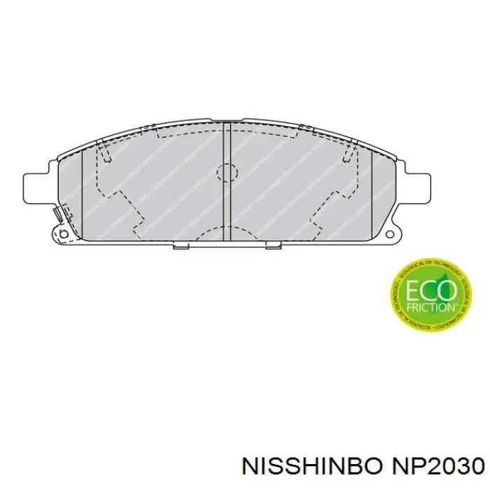 Гальмівні колодки Nisshinbo NP2030 ціна, від 24.75 USD