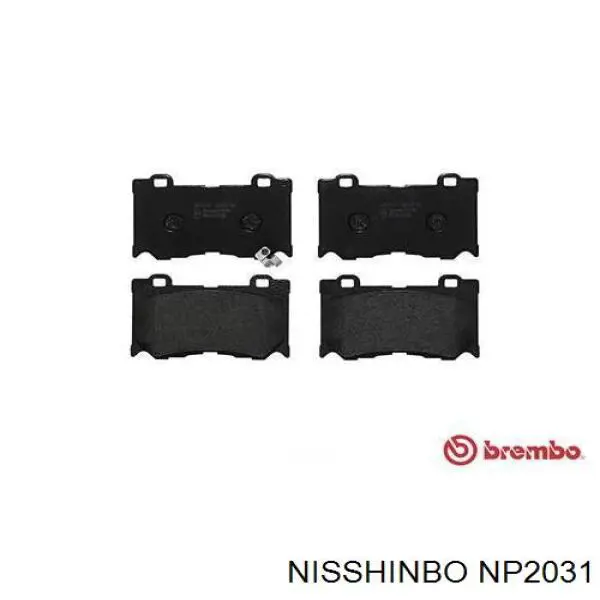 Гальмівні колодки Nisshinbo NP2031 ціна, від 42.67 USD