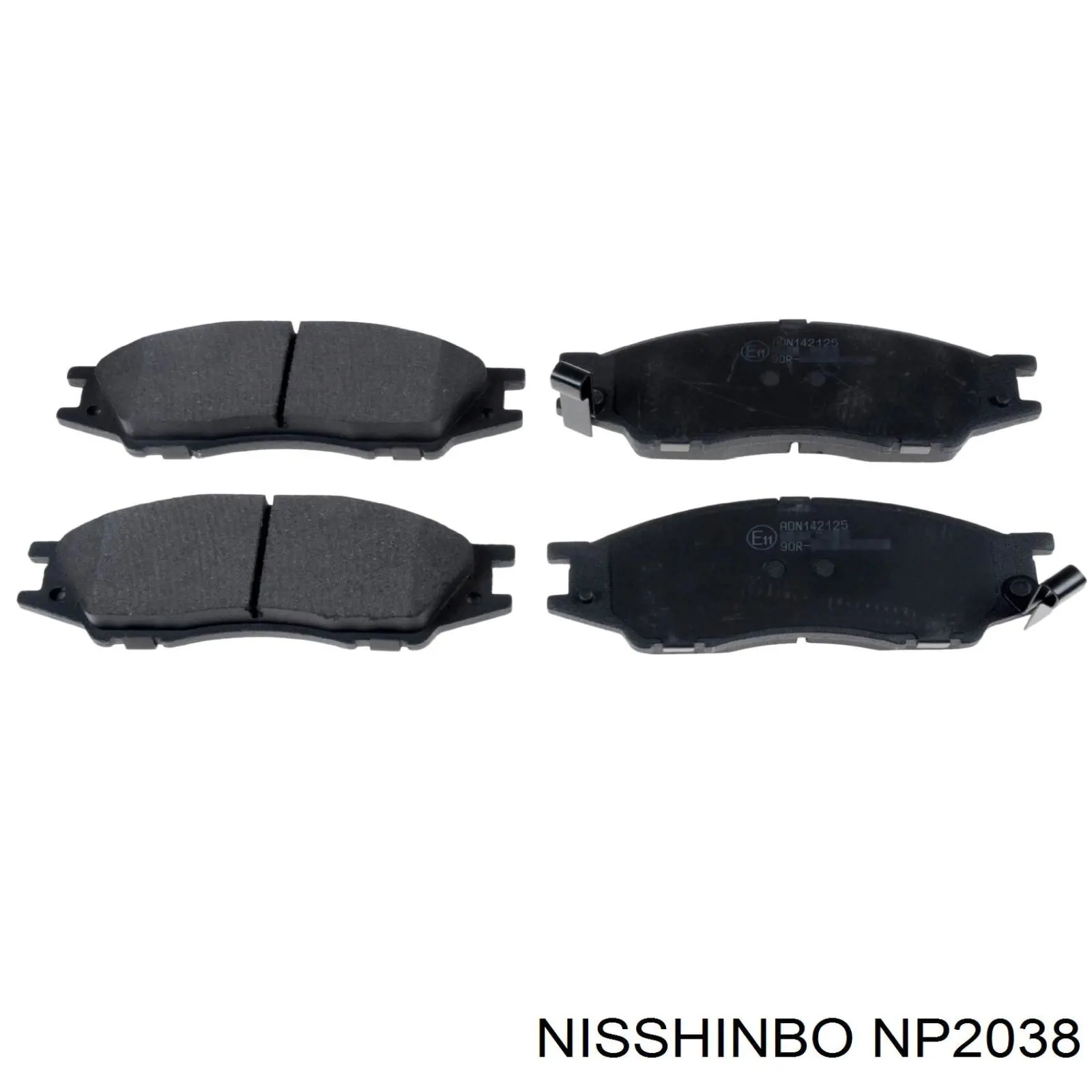 Гальмівні колодки Nisshinbo NP2038 ціна, від 15.84 USD