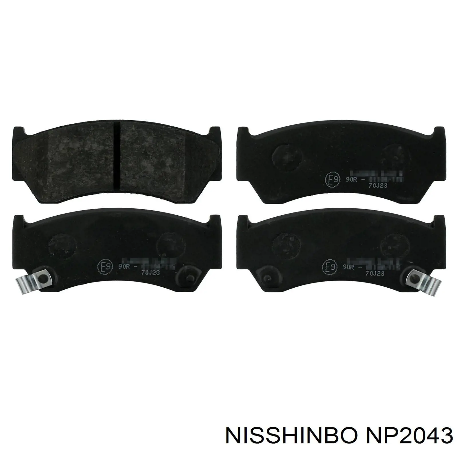 NP2043 Nisshinbo колодки гальмівні передні, дискові