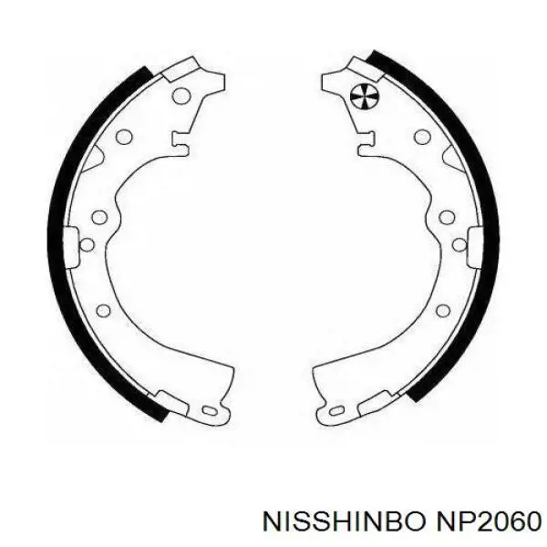 Гальмівні колодки Nisshinbo NP2060 ціна, від 33.07 USD