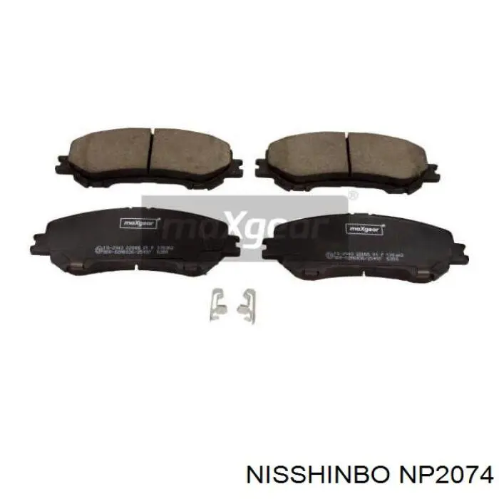 Гальмівні колодки Nisshinbo NP2074 ціна, від 31.11 USD