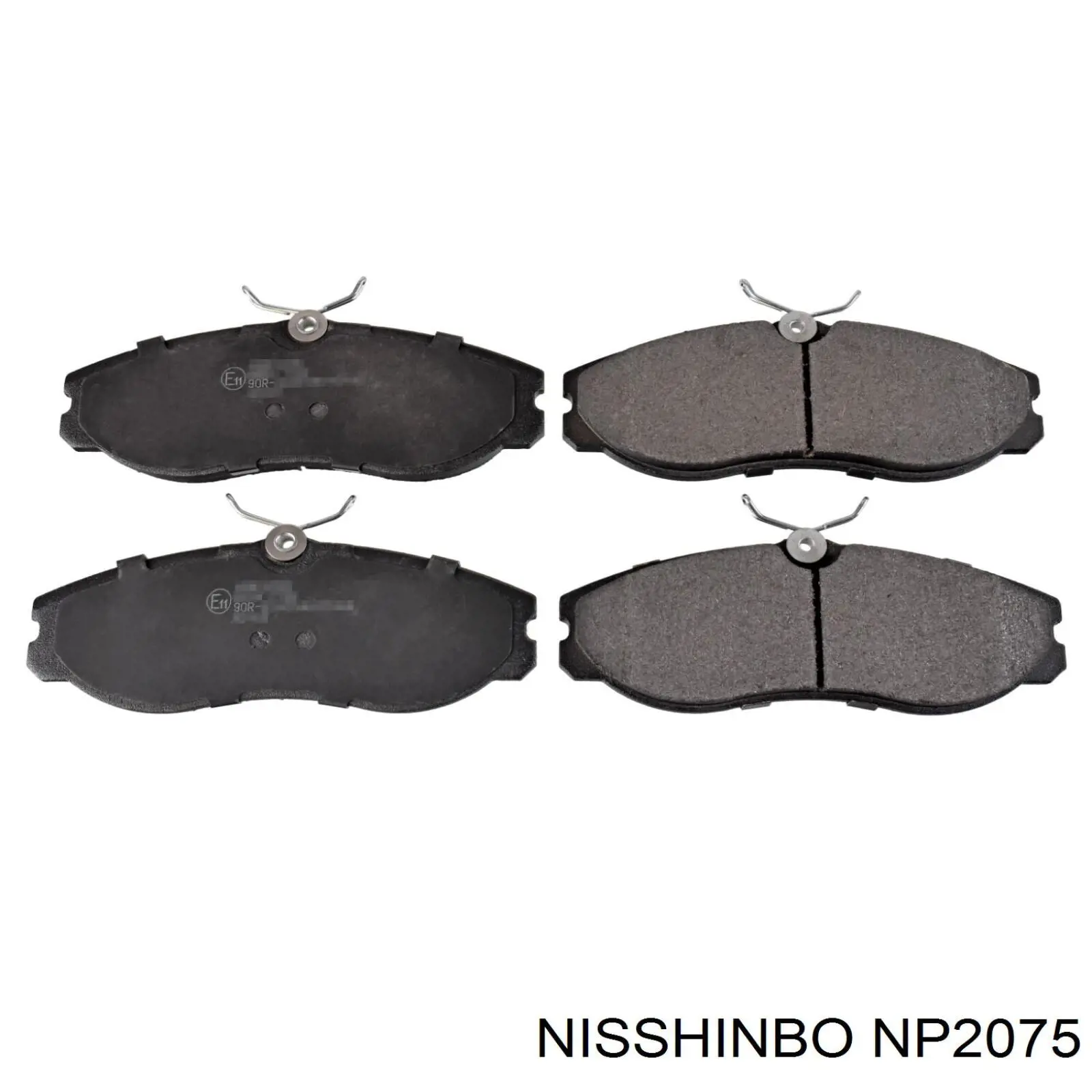 NP2075 Nisshinbo колодки гальмівні передні, дискові