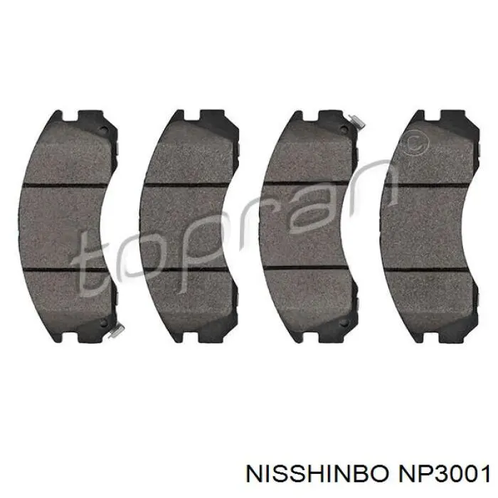 NP3001 Nisshinbo Передні гальмівні колодки