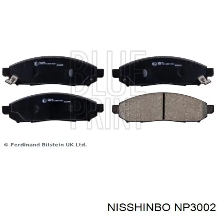 Задні гальмівні колодки Nisshinbo NP3002 ціна, від 15.82 USD