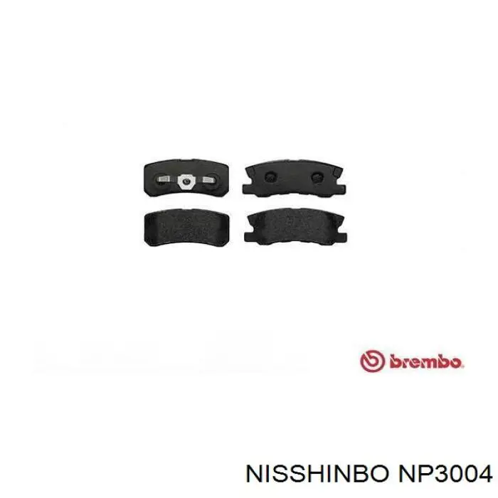 Задні гальмівні колодки Nisshinbo NP3004 ціна, від 20.40 USD
