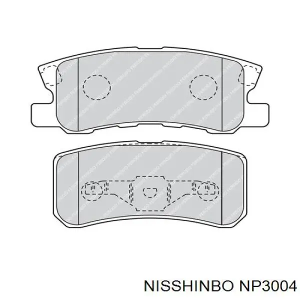 Купити NP3004 Nisshinbo Задні колодки