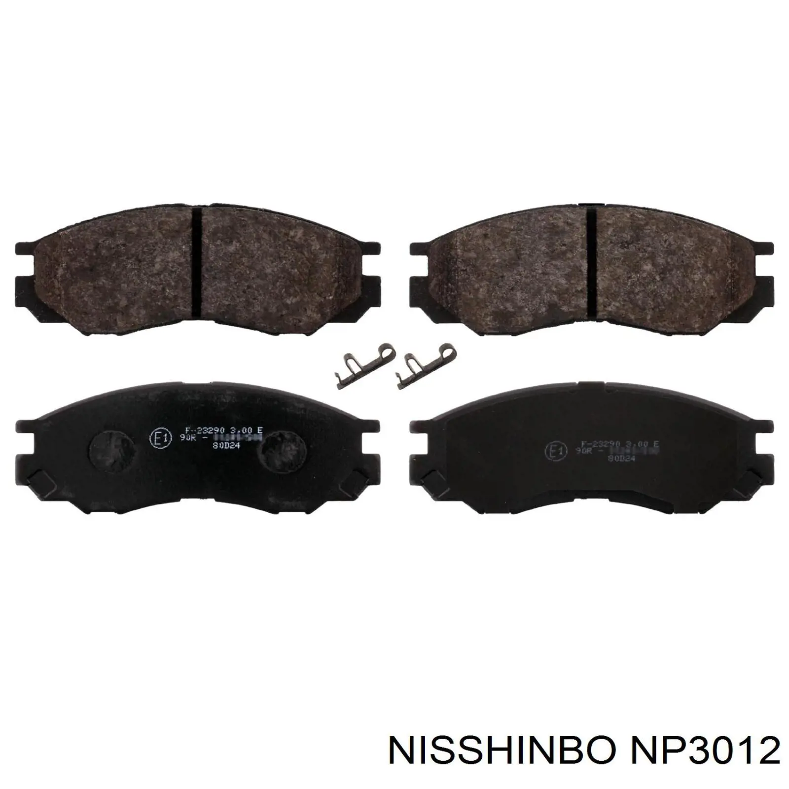 NP3012 Nisshinbo колодки гальмівні передні, дискові
