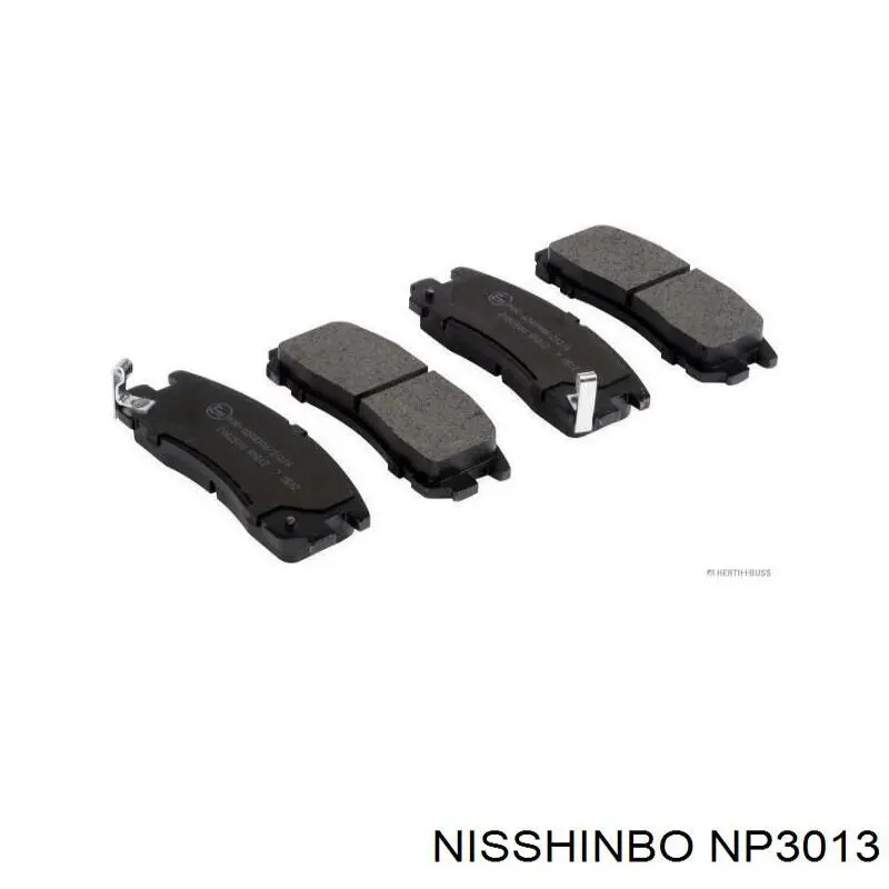 Задні гальмівні колодки NP3013 Nisshinbo