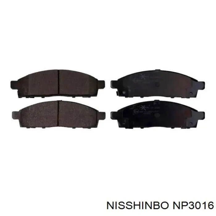 Купити NP3016 Nisshinbo Колодки гальмівні передні, дискові