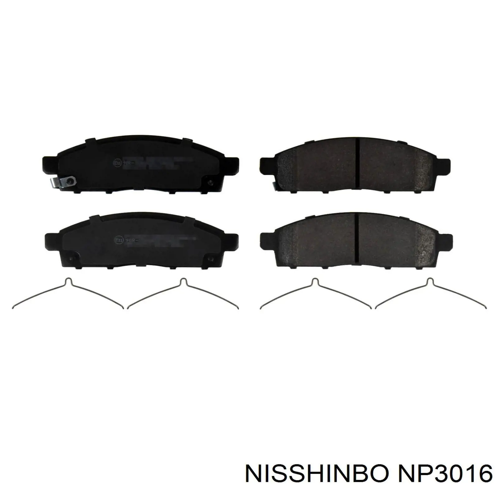 Гальмівні колодки Nisshinbo NP3016 ціна, від 27.46 USD
