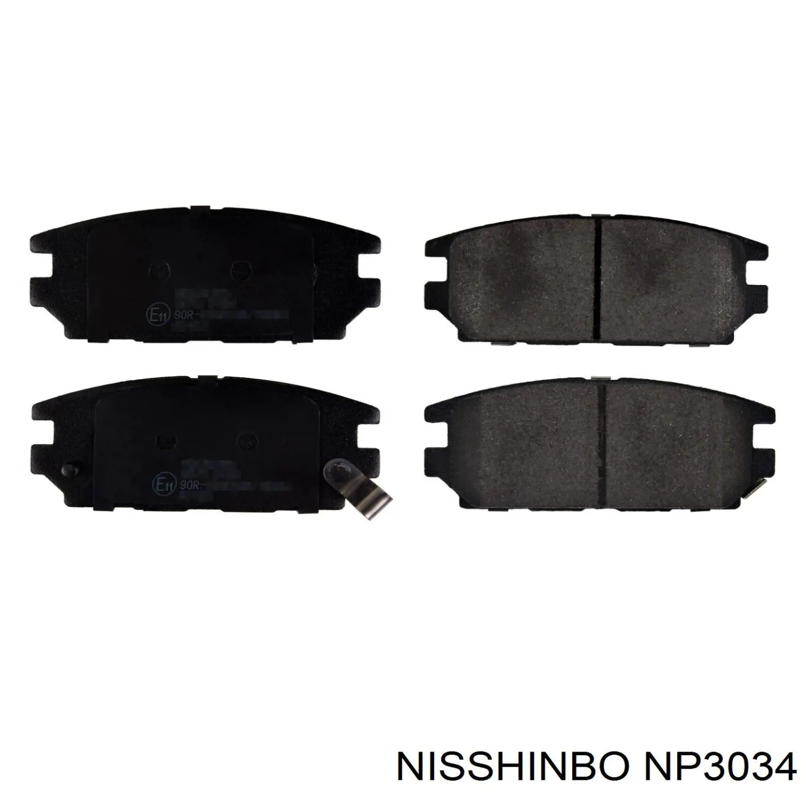 Задні гальмівні колодки AY060MT002 Mitsubishi